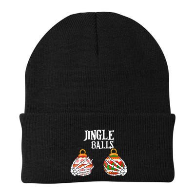 Jingle Balls Christmas Boob Skeleton Hand Gift Beanie