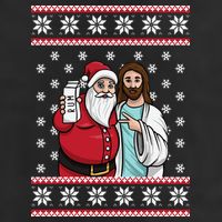 Jingle Bros Christmas Drinking Party Santa Jesus Rum Lovers Hat