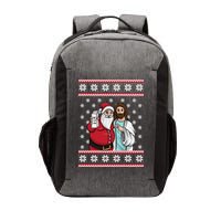 Jingle Bros Christmas Drinking Party Santa Jesus Rum Lovers Vector Backpack