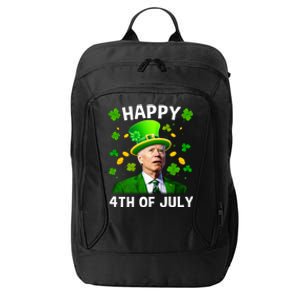 Funny Joe Biden St Patricks Day Happy 4th Of July City Backpack