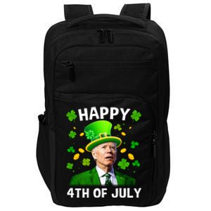 Funny Joe Biden St Patricks Day Happy 4th Of July Impact Tech Backpack