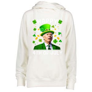 Funny Joe Biden St Patricks Day Happy 4th Of July Womens Funnel Neck Pullover Hood