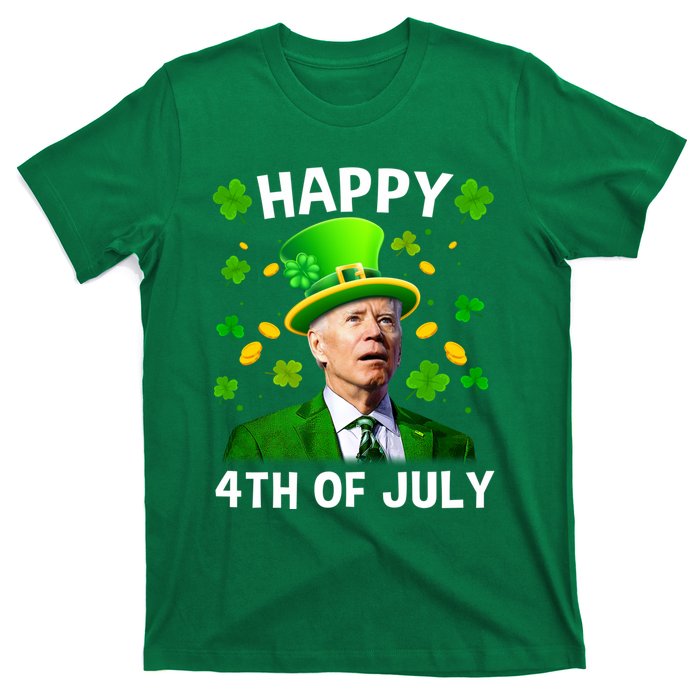 Funny Joe Biden St Patricks Day Happy 4th Of July T-Shirt