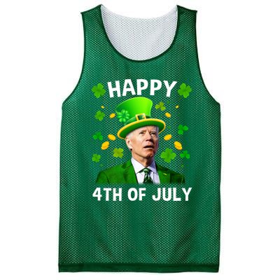 Funny Joe Biden St Patricks Day Happy 4th Of July Mesh Reversible Basketball Jersey Tank