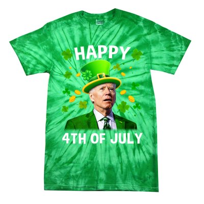 Funny Joe Biden St Patricks Day Happy 4th Of July Tie-Dye T-Shirt