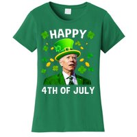 Funny Joe Biden St Patricks Day Happy 4th Of July Women's T-Shirt