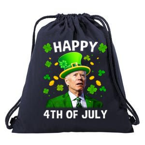 Funny Joe Biden St Patricks Day Happy 4th Of July Drawstring Bag