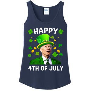 Funny Joe Biden St Patricks Day Happy 4th Of July Ladies Essential Tank