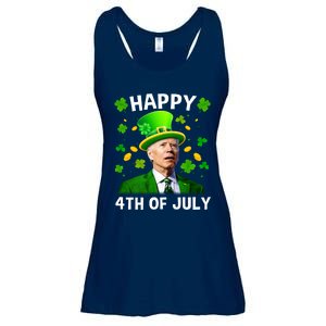 Funny Joe Biden St Patricks Day Happy 4th Of July Ladies Essential Flowy Tank