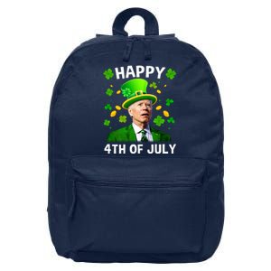 Funny Joe Biden St Patricks Day Happy 4th Of July 16 in Basic Backpack