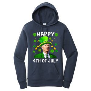 Funny Joe Biden St Patricks Day Happy 4th Of July Women's Pullover Hoodie