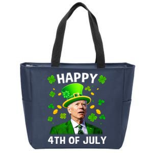 Funny Joe Biden St Patricks Day Happy 4th Of July Zip Tote Bag