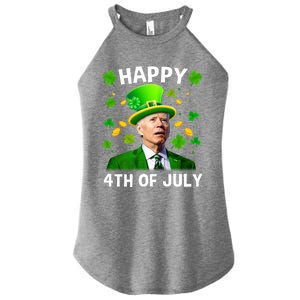 Funny Joe Biden St Patricks Day Happy 4th Of July Women's Perfect Tri Rocker Tank