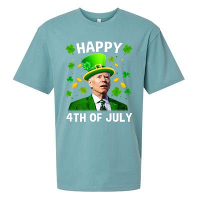 Funny Joe Biden St Patricks Day Happy 4th Of July Sueded Cloud Jersey T-Shirt