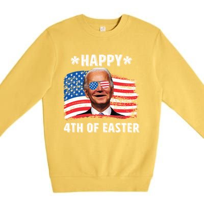 Joe Biden Confused Happy 4th Of Easter 4th Of July Funny Gift Premium Crewneck Sweatshirt