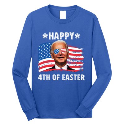 Joe Biden Confused Happy 4th Of Easter 4th Of July Funny Gift Long Sleeve Shirt