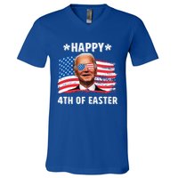 Joe Biden Confused Happy 4th Of Easter 4th Of July Funny Gift V-Neck T-Shirt