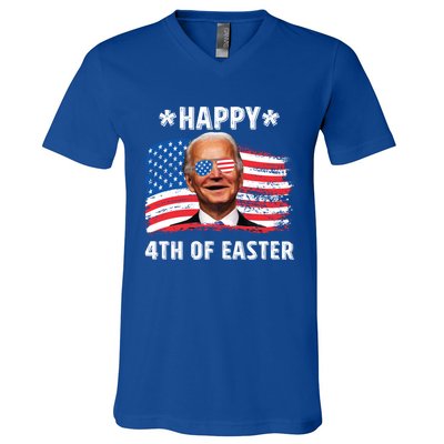 Joe Biden Confused Happy 4th Of Easter 4th Of July Funny Gift V-Neck T-Shirt