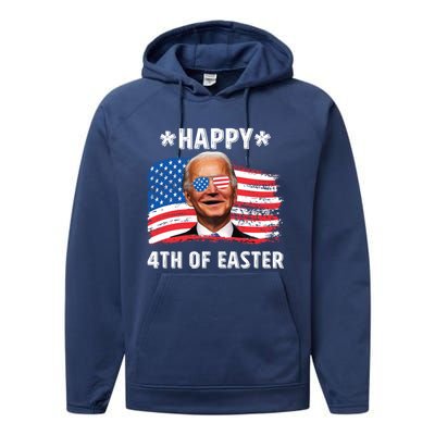 Joe Biden Confused Happy 4th Of Easter 4th Of July Funny Gift Performance Fleece Hoodie