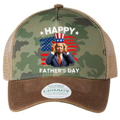 Joe Biden Confused Happy FatherS Day 4th Of July Legacy Tie Dye Trucker Hat