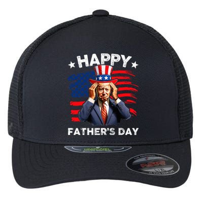 Joe Biden Confused Happy FatherS Day 4th Of July Flexfit Unipanel Trucker Cap