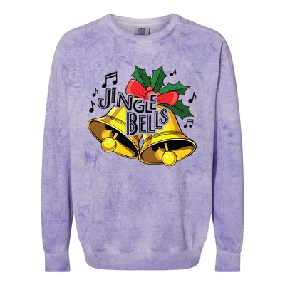 Jingle Bells Christmas Merry Christmas Colorblast Crewneck Sweatshirt