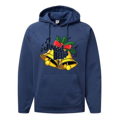 Jingle Bells Christmas Merry Christmas Performance Fleece Hoodie