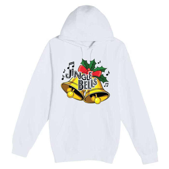 Jingle Bells Christmas Merry Christmas Premium Pullover Hoodie