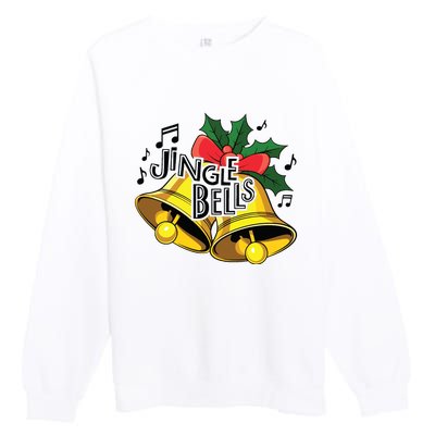 Jingle Bells Christmas Merry Christmas Premium Crewneck Sweatshirt