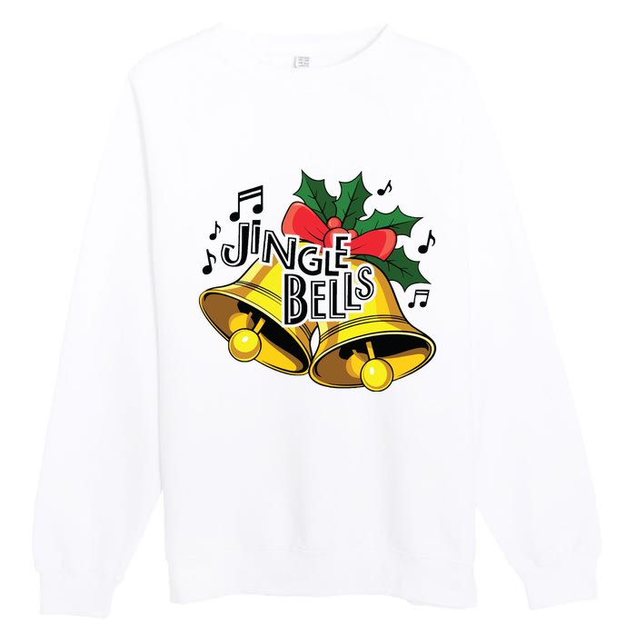 Jingle Bells Christmas Merry Christmas Premium Crewneck Sweatshirt