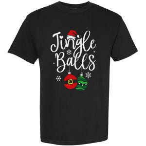 Jingle Balls Christmas Chest Nuts Matching Couple Chestnuts Garment-Dyed Heavyweight T-Shirt