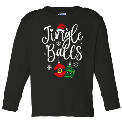 Jingle Balls Christmas Chest Nuts Matching Couple Chestnuts Toddler Long Sleeve Shirt