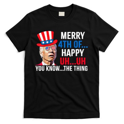 Joe Biden Confused Merry 4th Of July Funny Independence Day T-Shirt