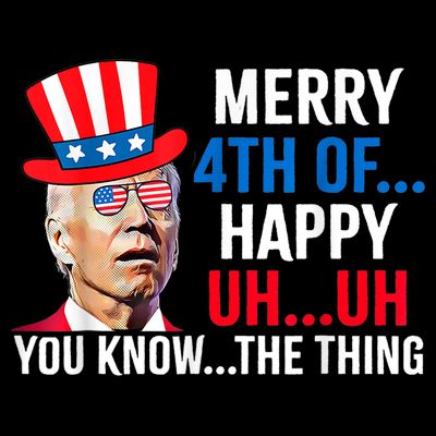 Joe Biden Confused Merry 4th Of July Funny Independence Day T-Shirt
