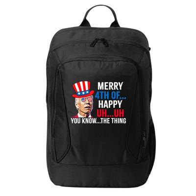 Joe Biden Confused Merry 4th Of July Funny Independence Day City Backpack