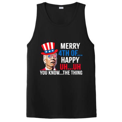 Joe Biden Confused Merry 4th Of July Funny Independence Day PosiCharge Competitor Tank