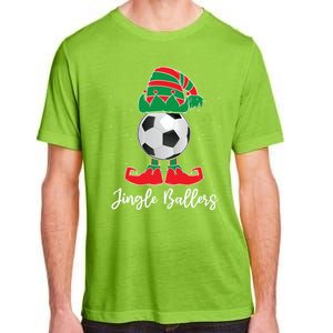 Jingle Ballers Christmas Soccer Ball Xmas Elf Squad Holiday Gift Adult ChromaSoft Performance T-Shirt