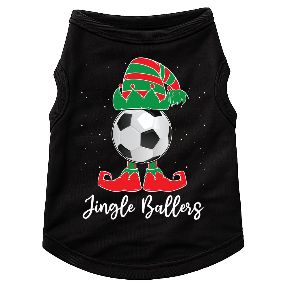 Jingle Ballers Christmas Soccer Ball Xmas Elf Squad Holiday Gift Doggie Tank