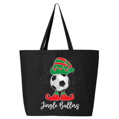 Jingle Ballers Christmas Soccer Ball Xmas Elf Squad Holiday Gift 25L Jumbo Tote