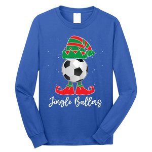 Jingle Ballers Christmas Soccer Ball Xmas Elf Squad Holiday Gift Long Sleeve Shirt