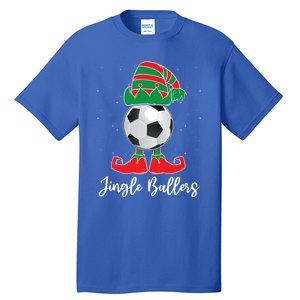 Jingle Ballers Christmas Soccer Ball Xmas Elf Squad Holiday Gift Tall T-Shirt