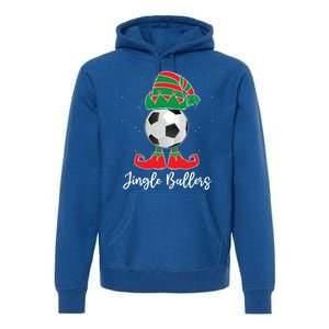 Jingle Ballers Christmas Soccer Ball Xmas Elf Squad Holiday Gift Premium Hoodie