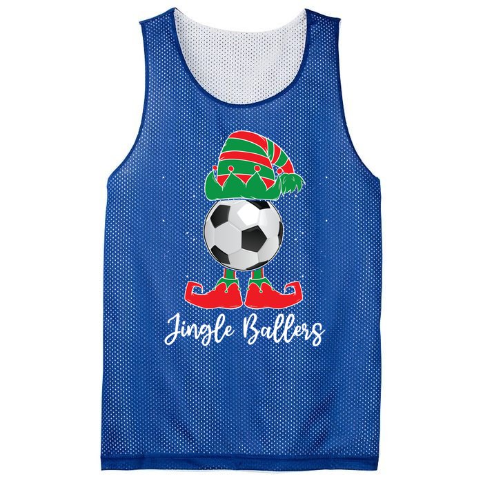 Jingle Ballers Christmas Soccer Ball Xmas Elf Squad Holiday Gift Mesh Reversible Basketball Jersey Tank