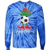 Jingle Ballers Christmas Soccer Ball Xmas Elf Squad Holiday Gift Tie-Dye Long Sleeve Shirt