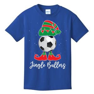 Jingle Ballers Christmas Soccer Ball Xmas Elf Squad Holiday Gift Kids T-Shirt