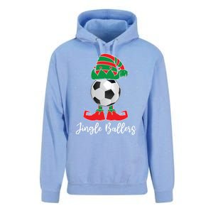 Jingle Ballers Christmas Soccer Ball Xmas Elf Squad Holiday Gift Unisex Surf Hoodie