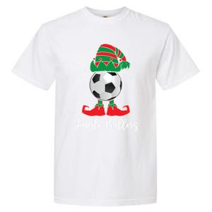 Jingle Ballers Christmas Soccer Ball Xmas Elf Squad Holiday Gift Garment-Dyed Heavyweight T-Shirt