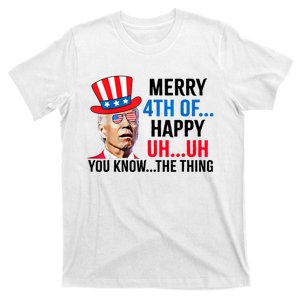 Joe Biden Confused Merry 4th Of July Funny Independence Day T-Shirt