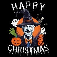 Joe Biden Confused Happy Christmas Funny Halloween Sustainable Bucket Hat