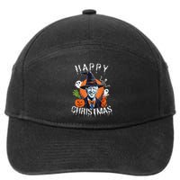 Joe Biden Confused Happy Christmas Funny Halloween 7-Panel Snapback Hat
